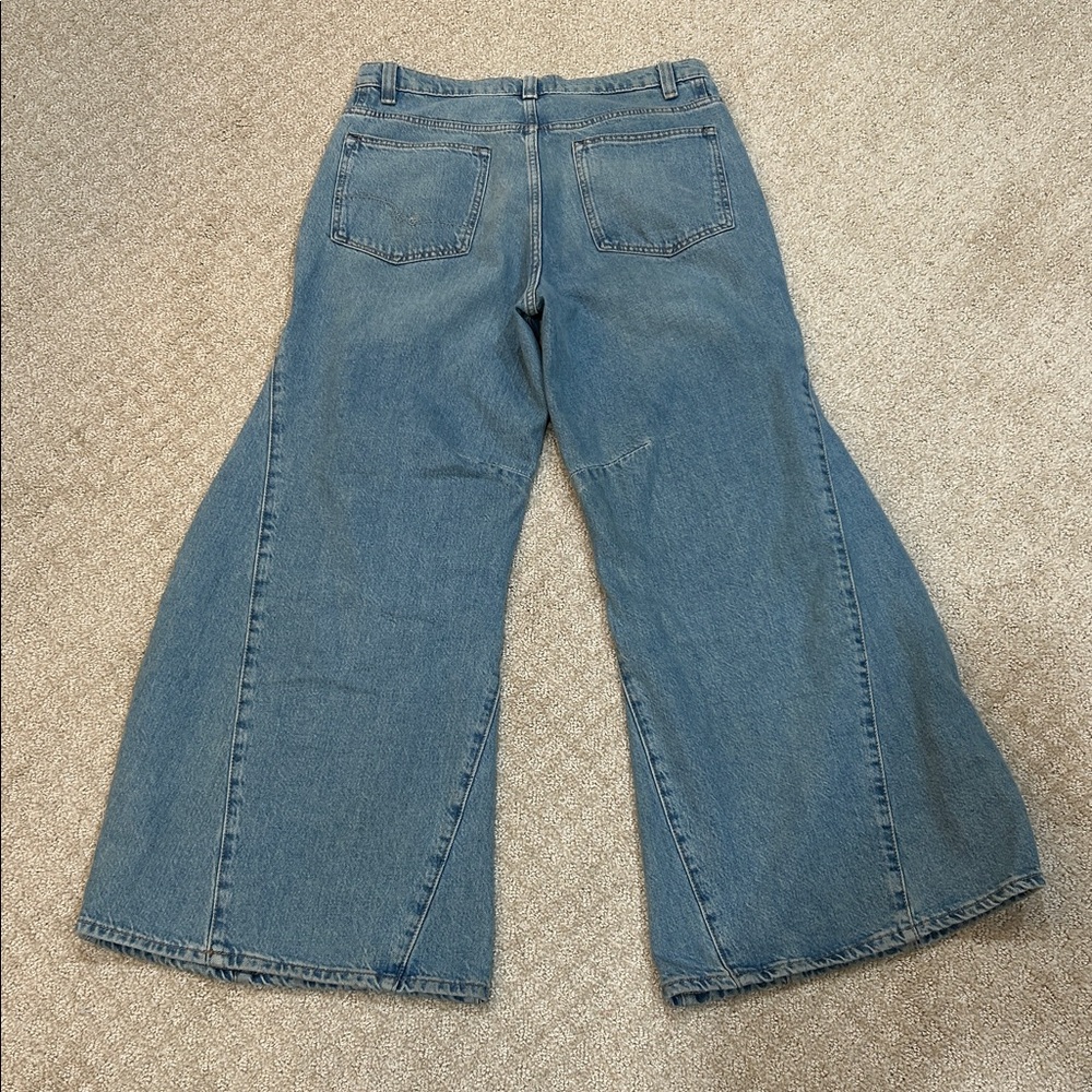 We The Free Sky Blue Wide Leg Jeans - Picture 6 of 14